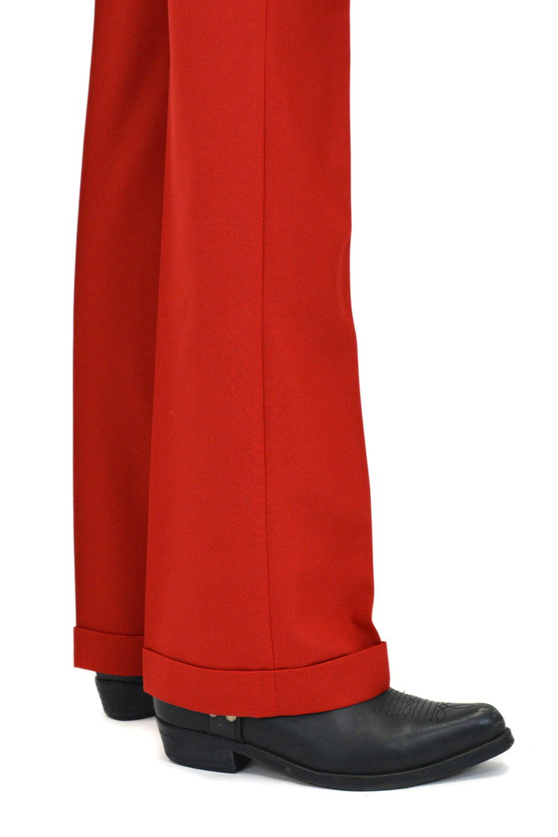 Ernest W. Baker Cuffed 70s Trousers, Red – SOOP SOOP