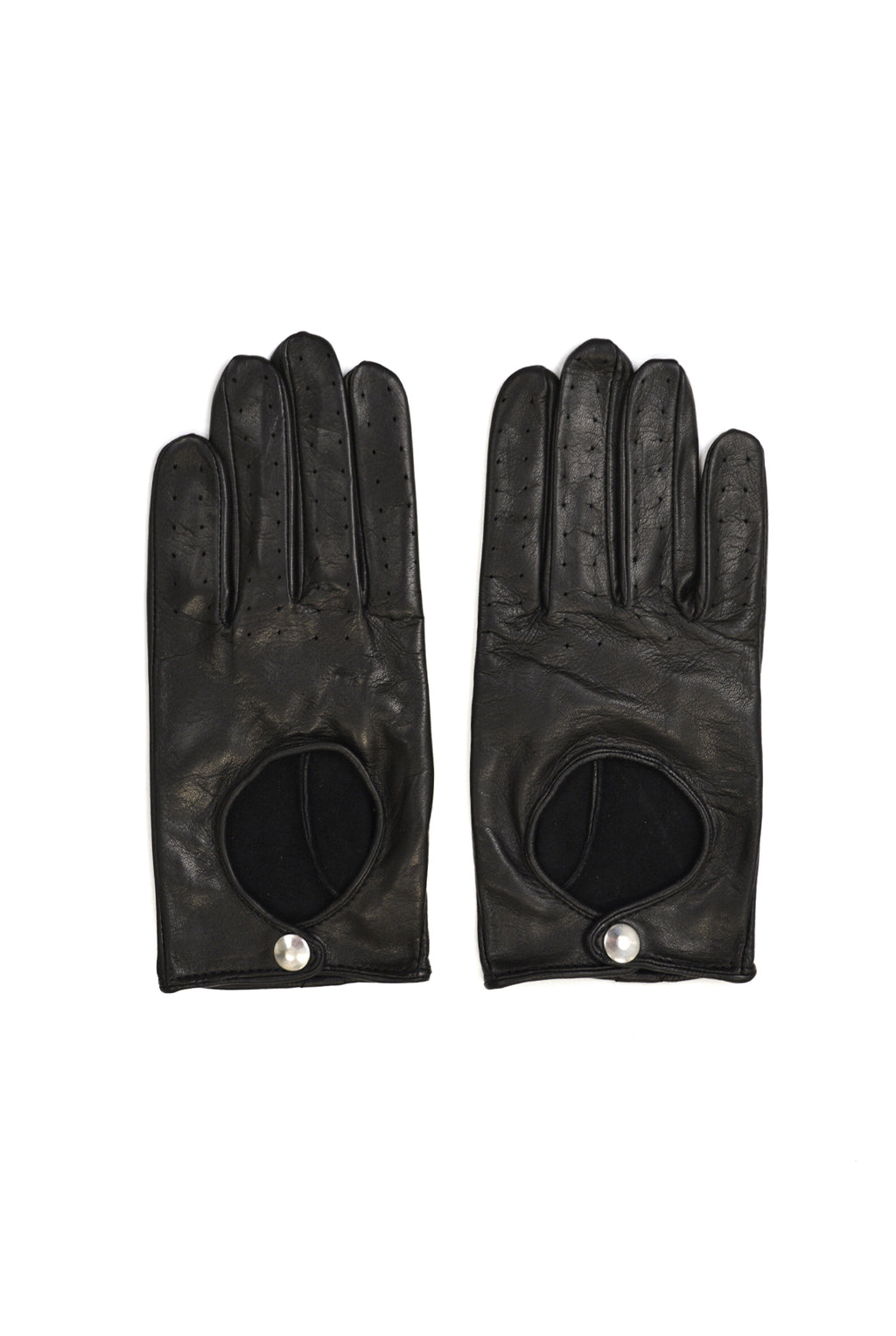 Ernest W. Baker Leather Driving Gloves, Black