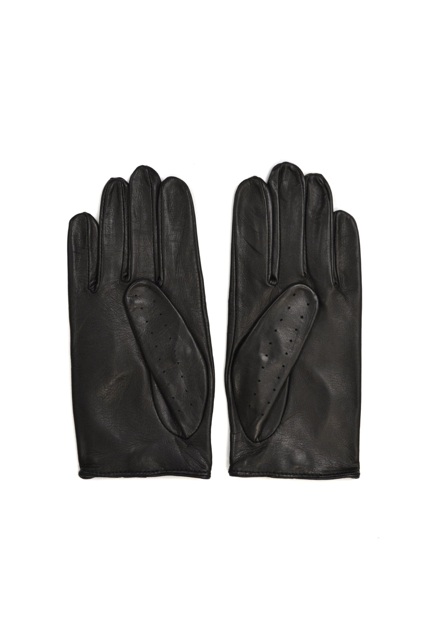 Ernest W. Baker Leather Driving Gloves, Black