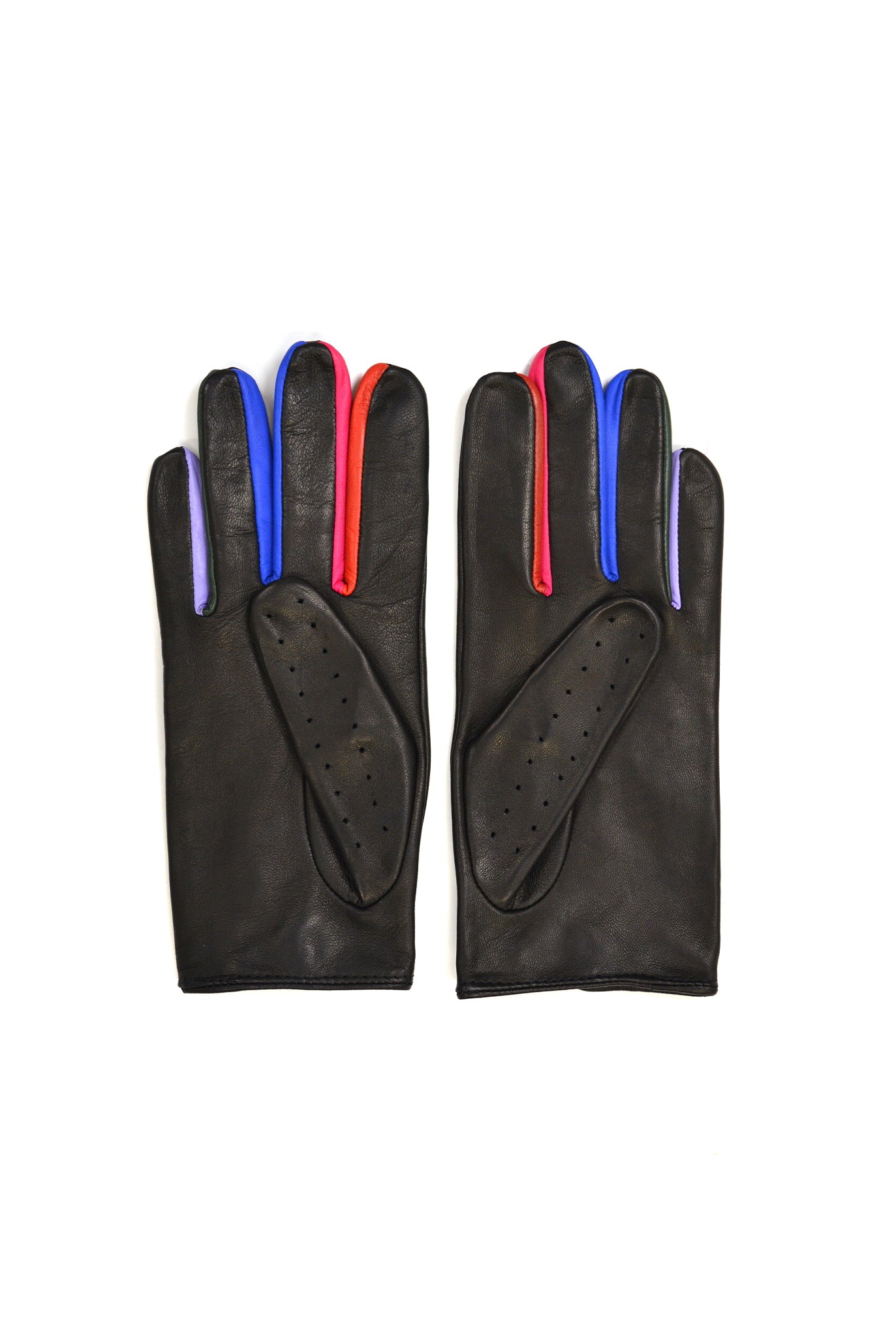 Ernest W. Baker Leather Driving Gloves, Multi