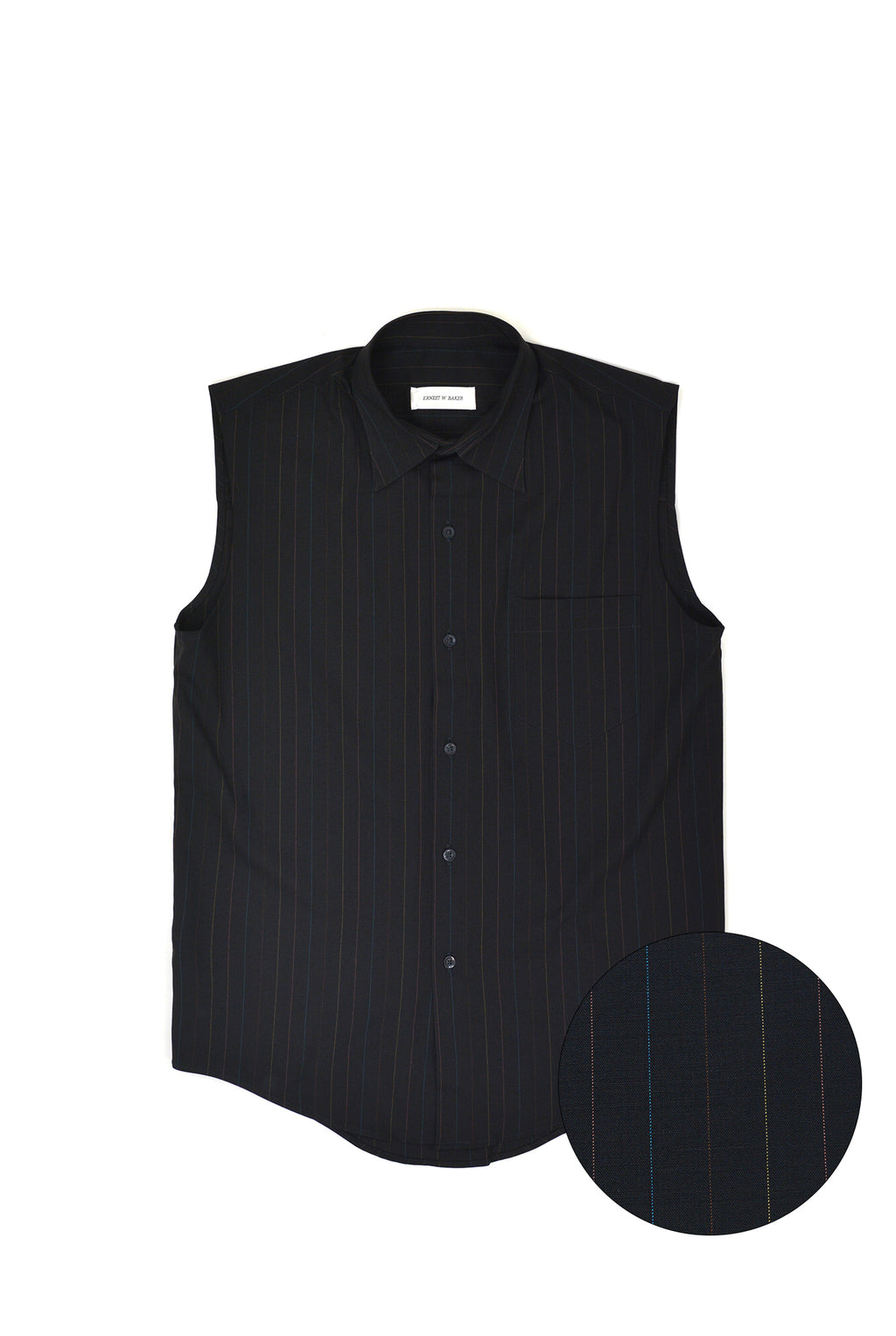 Ernest W. Baker Sleeveless Shirt, Rainbow Prinstripe