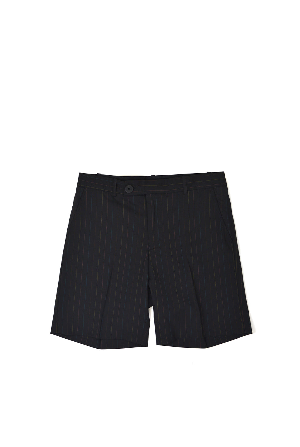 Ernest W. Baker Trouser Shorts, Rainbow Pinstripe