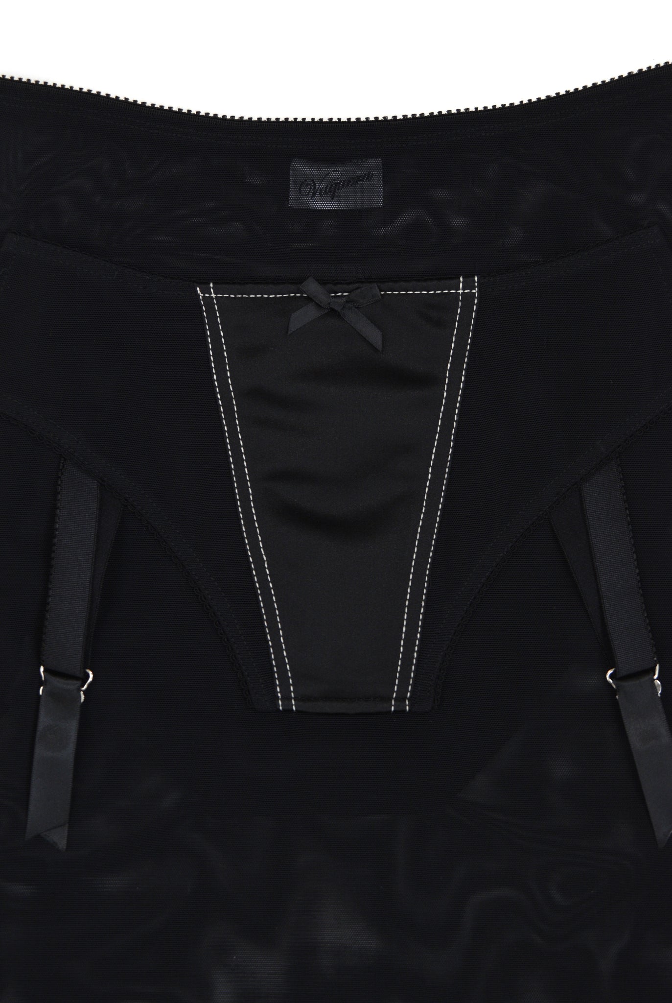 VAQUERA Underwear Mesh Skirt in Black