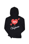 100% Vaquera Twisted Hoodie, Black