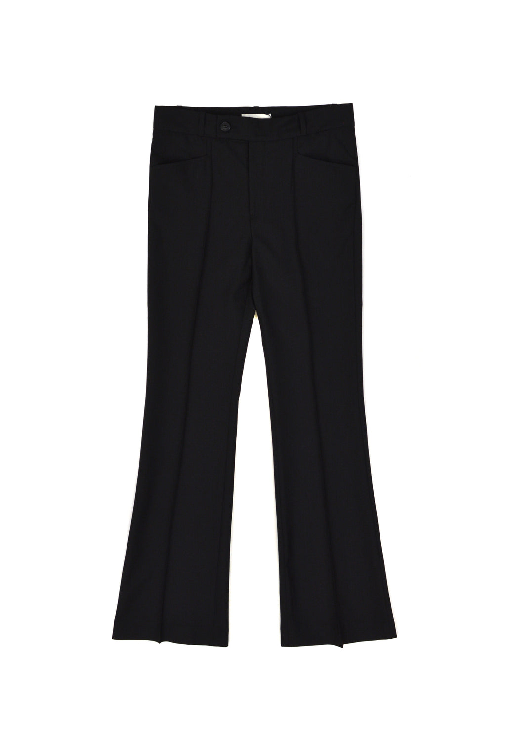 Ernest W. Baker Flared Trousers, Black