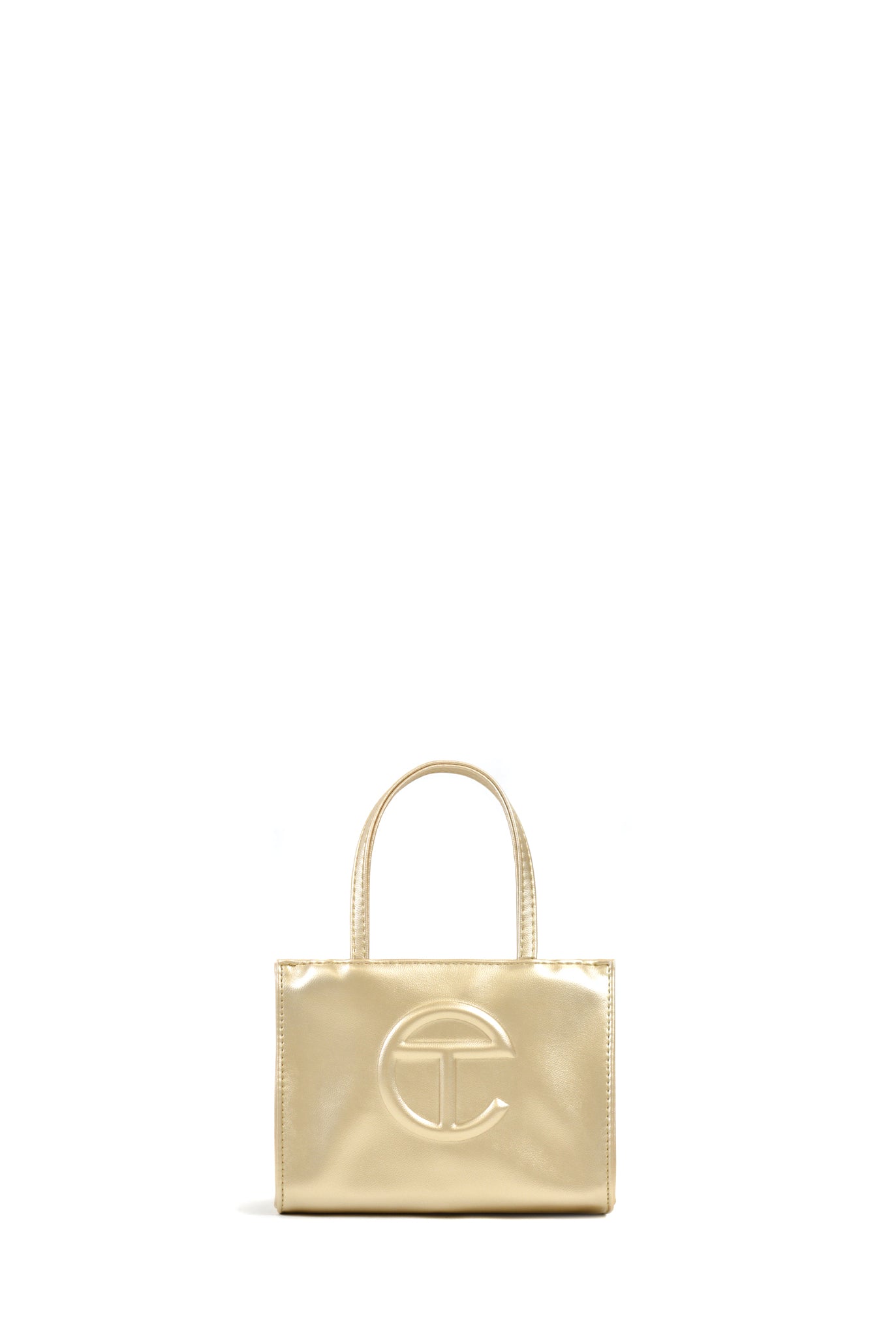 Telfar Small Shopping Bag Gold SOOP SOOP