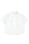 Vaquera S/S Ruffled Buttondown, White