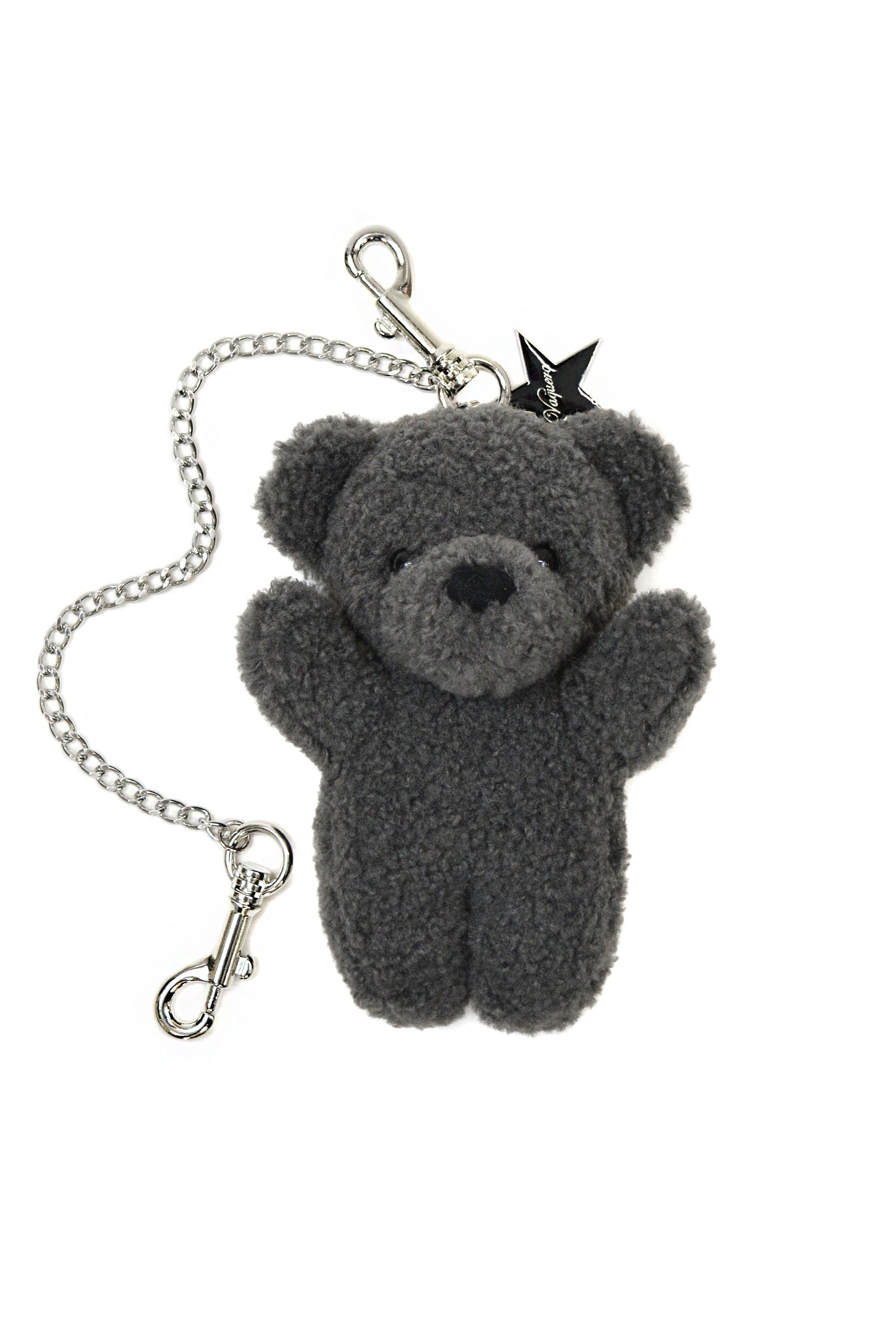 Vaquera Teddy Bear Key Chain, Grey